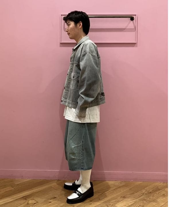 ハルさんの「BEAMS WOMEN｜5ポケット クウォーターレングス ワイドデニム」を使ったコーディネート