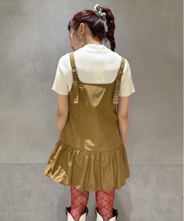 庭野 優紀さんの「BEAMS WOMEN｜ハーフスリーブ ジップ ポロ カーディガン」を使ったコーディネート