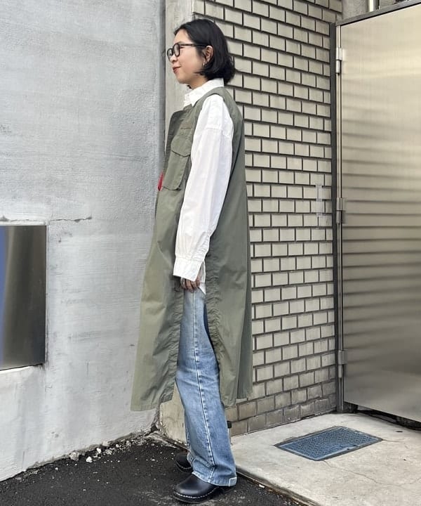 ミナミマリコさんの「BEAMS WOMEN｜ボーイ ベーシック Tシャツ」を使ったコーディネート