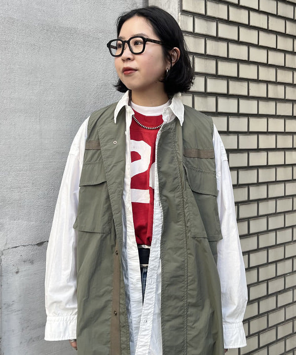 ミナミマリコさんの「BEAMS WOMEN｜ボーイ ベーシック Tシャツ」を使ったコーディネート