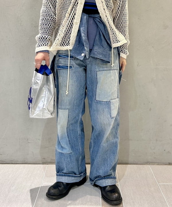 ナツハさんの「BEAMS WOMEN｜コットン サーマル クルーネック ロングスリーブ Tシャツ」を使ったコーディネート