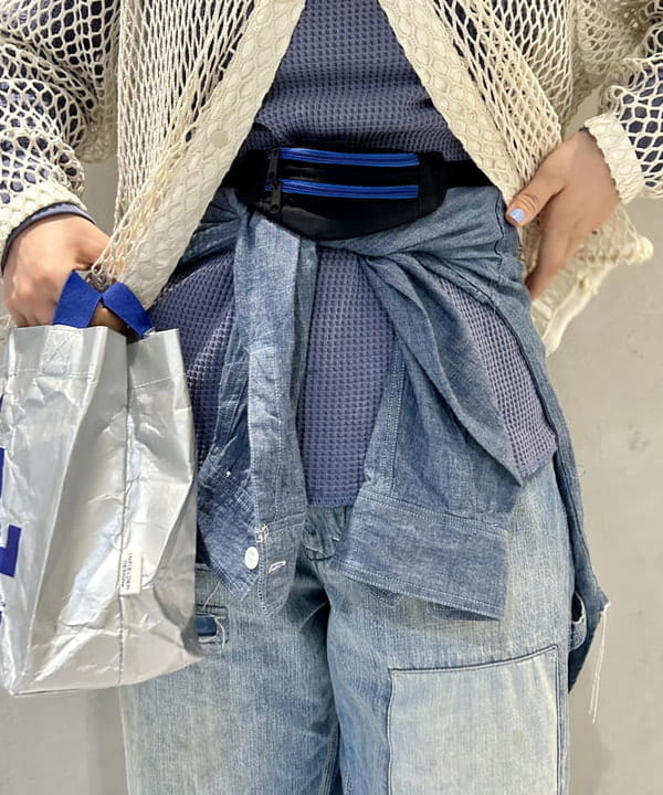 ナツハさんの「BEAMS WOMEN｜コットン サーマル クルーネック ロングスリーブ Tシャツ」を使ったコーディネート