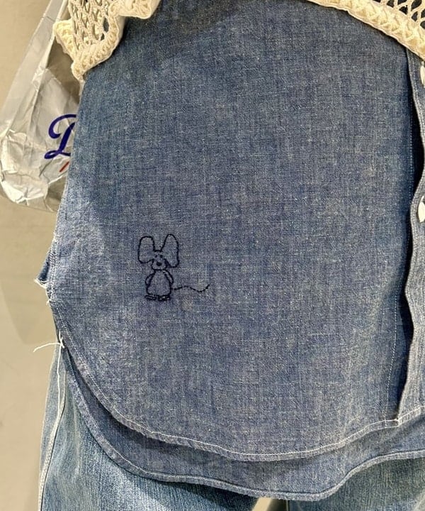 ナツハさんの「BEAMS WOMEN｜コットン サーマル クルーネック ロングスリーブ Tシャツ」を使ったコーディネート