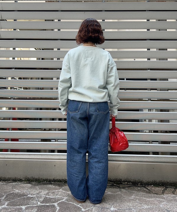 まつむさんの「BEAMS WOMEN｜【別注】orSlow / ワイド フィット デニム パンツ」を使ったコーディネート