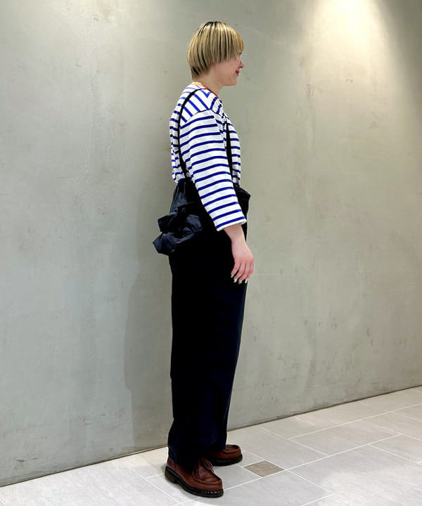 スミレさんの「BEAMS WOMEN｜ポリエステル コットン ツイル ショート スリーブ オールインワン」を使ったコーディネート