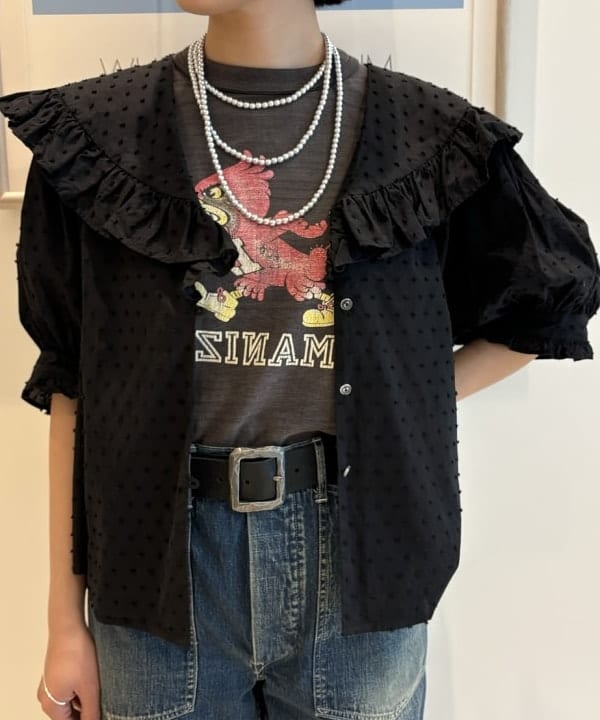 葵さんの「BEAMS WOMEN｜BEAMS BOY / シルバー925 ナロー パームカフ」を使ったコーディネート