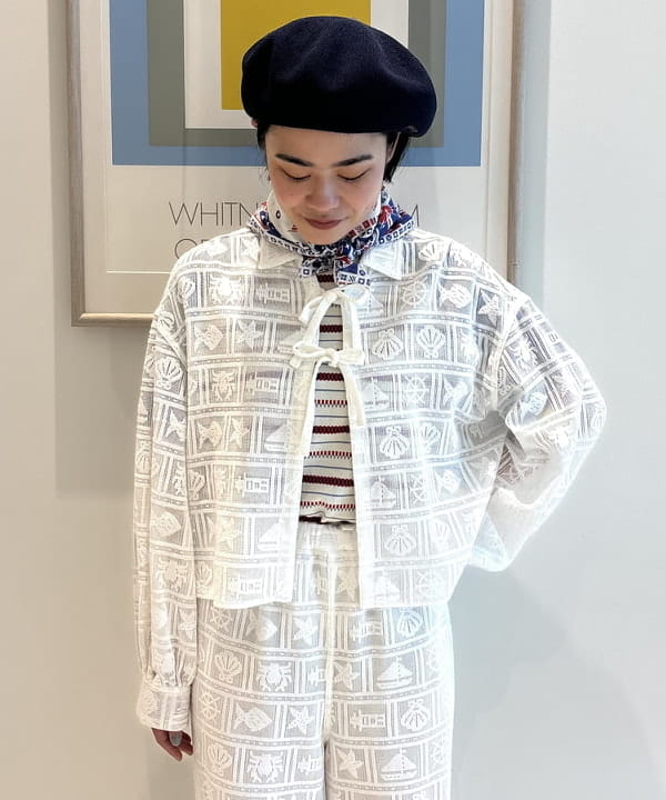 葵さんの「BEAMS WOMEN｜ボーイ マリン レース シャツ」を使ったコーディネート