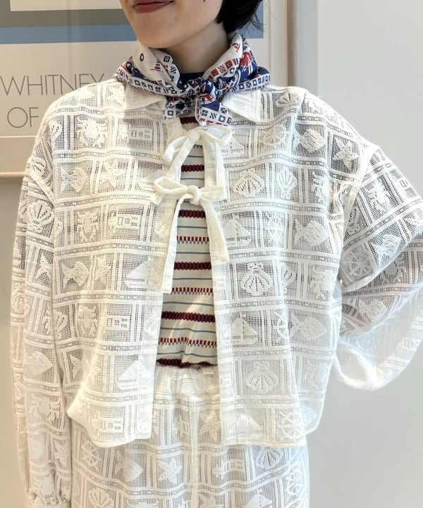 葵さんの「BEAMS WOMEN｜ボーイ マリン レース シャツ」を使ったコーディネート