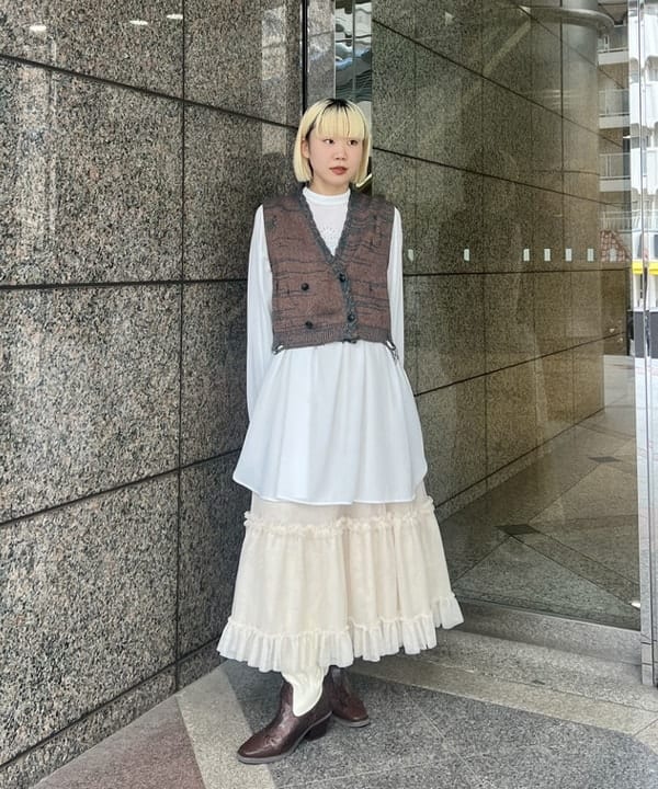 あさひさんの「BEAMS WOMEN｜ウエスタン ブーツ」を使ったコーディネート