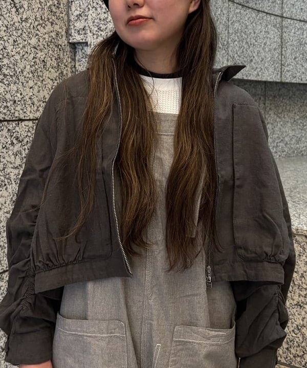 サイトウ　トモミさんの「BEAMS WOMEN｜maturely / バルーン ギャザー ブルゾン」を使ったコーディネート