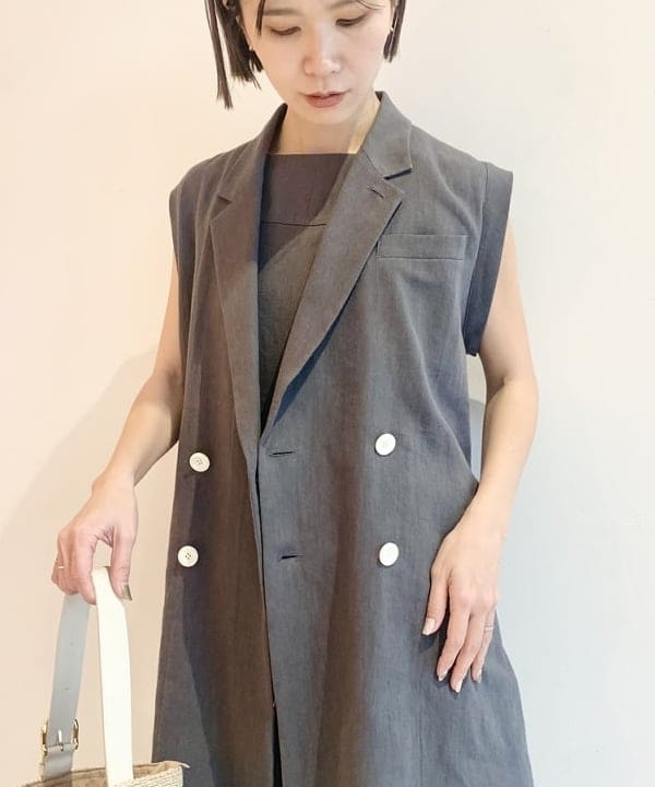 AONO SHIKAMAさんの「BEAMS WOMEN｜VIOLAd’ORO / アバカ バケツ トートバッグ」を使ったコーディネート