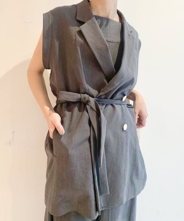 AONO SHIKAMAさんの「BEAMS WOMEN｜VIOLAd’ORO / アバカ バケツ トートバッグ」を使ったコーディネート