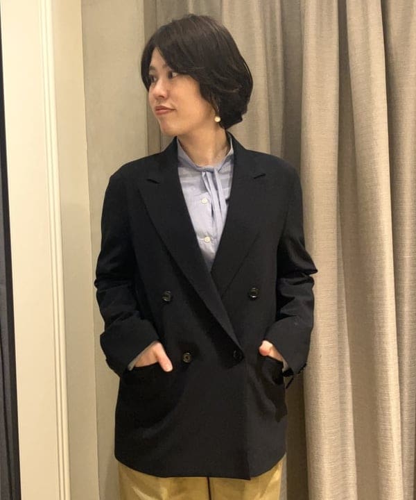 岡 妃呂美さんの「BEAMS WOMEN｜Oggi × Demi-Luxe BEAMS / ボクシー テーラードジャケット」を使ったコーディネート