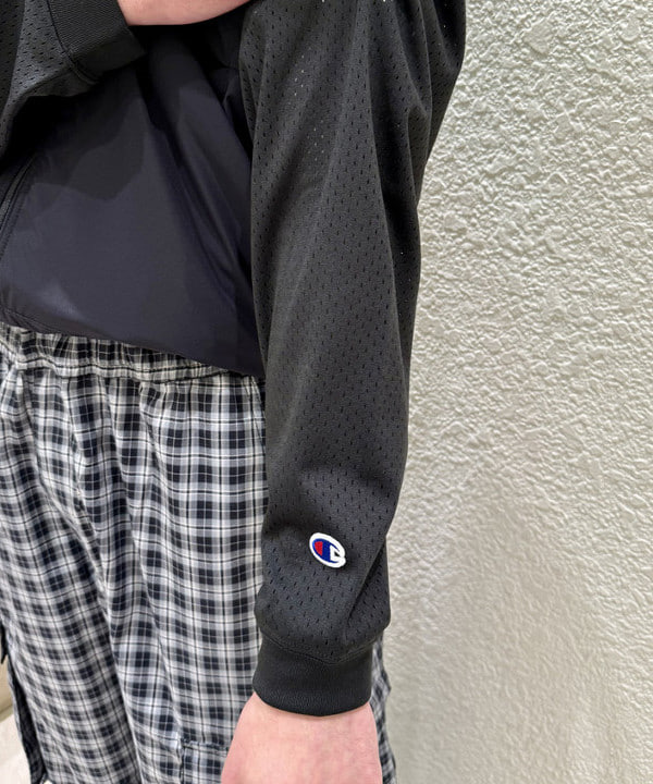 萩原 悠斗さんの「【別注】Champion / メッシュ ロングスリーブ Tシャツ」を使ったコーディネート
