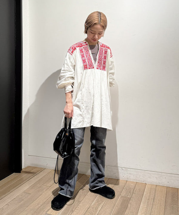 Kaoru Sakumaさんの「BEAMS WOMEN｜リブ クルー 3/4 カットソー」を使ったコーディネート
