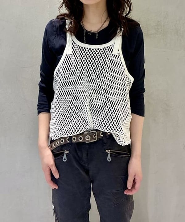笠井 祐希さんの「BEAMS WOMEN｜maturely / フィッシュ ネット タンクトップ」を使ったコーディネート