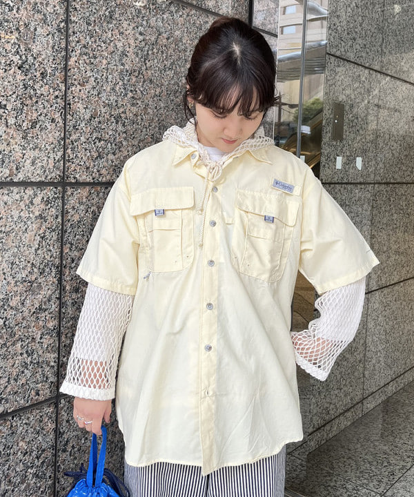 るーたまさんの「BEAMS WOMEN｜Columbia / バハマ II ショート スリーブ シャツ」を使ったコーディネート