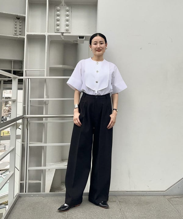 THE RERACS / ビブフロント ショートスリーブ シャツ