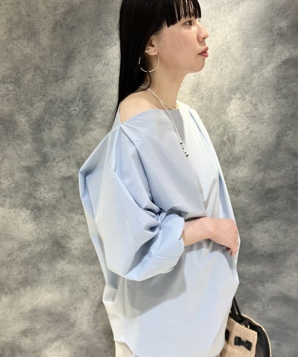 OSUMIさんの「BEAMS WOMEN｜ギャザー ショルダー ブラウス」を使ったコーディネート