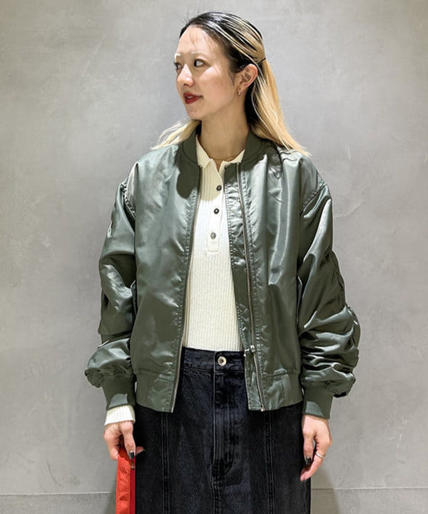 ササキさんの「BEAMS WOMEN｜リブ ニット ポロ」を使ったコーディネート