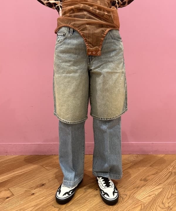リズさんの「BEAMS WOMEN｜シアー プリント クルーネック Tシャツ」を使ったコーディネート