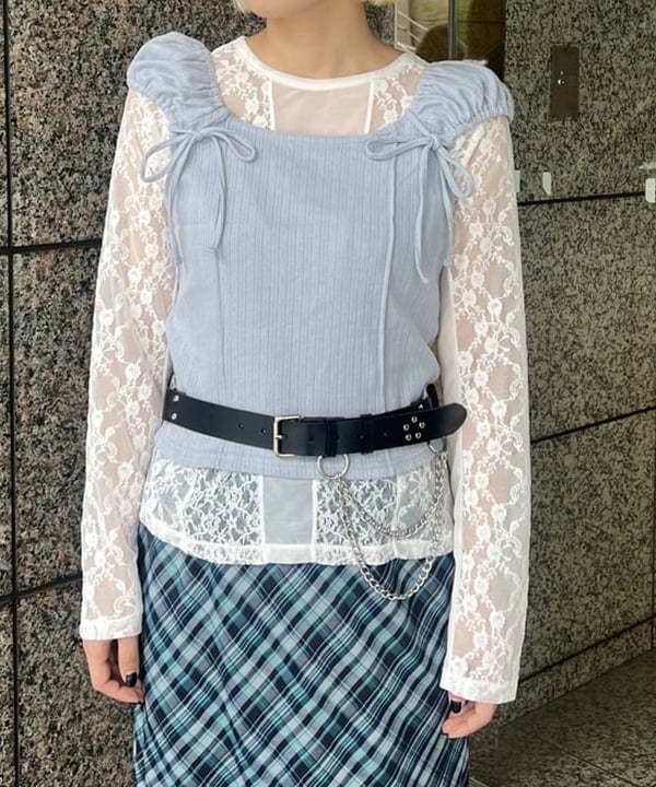 あさひさんの「BEAMS WOMEN｜チェーン ベルト」を使ったコーディネート