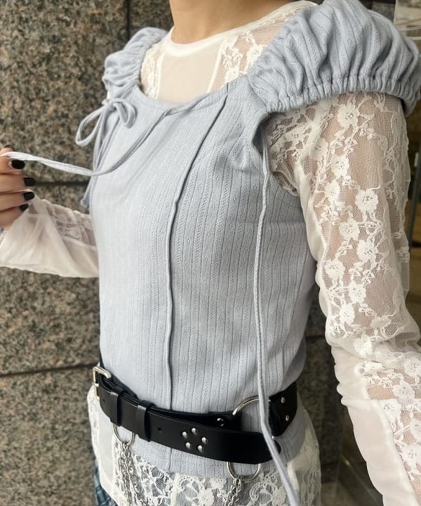 あさひさんの「BEAMS WOMEN｜チェーン ベルト」を使ったコーディネート