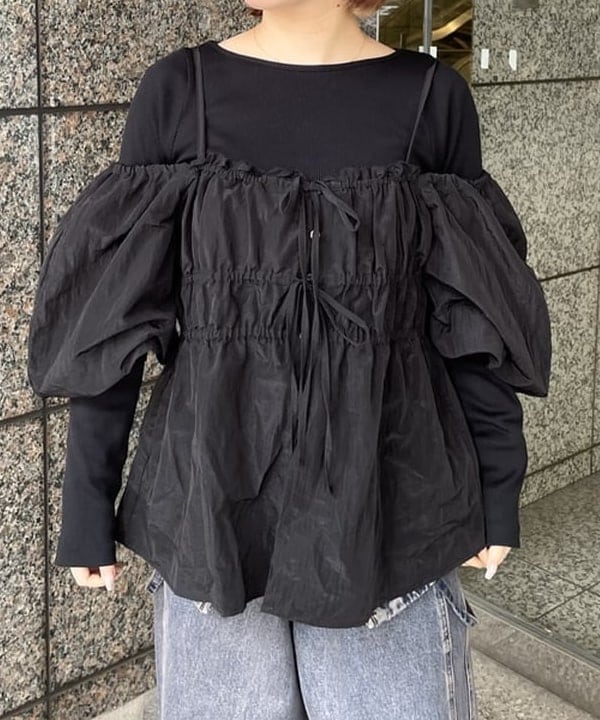 まゆちゃんさんの「BEAMS WOMEN｜デニム ジップ ビスチェ」を使ったコーディネート
