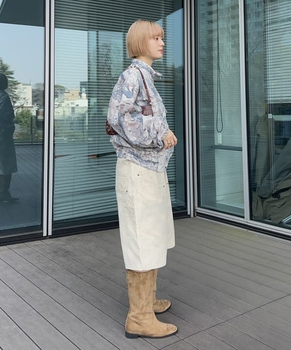 Hazukiさんの「BEAMS WOMEN｜総柄 ウェイディングブルゾン」を使ったコーディネート