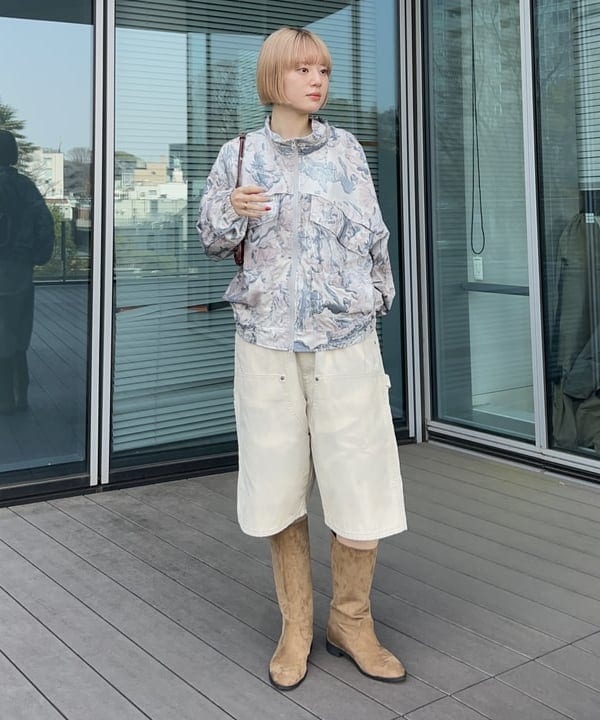 Hazukiさんの「BEAMS WOMEN｜総柄 ウェイディングブルゾン」を使ったコーディネート