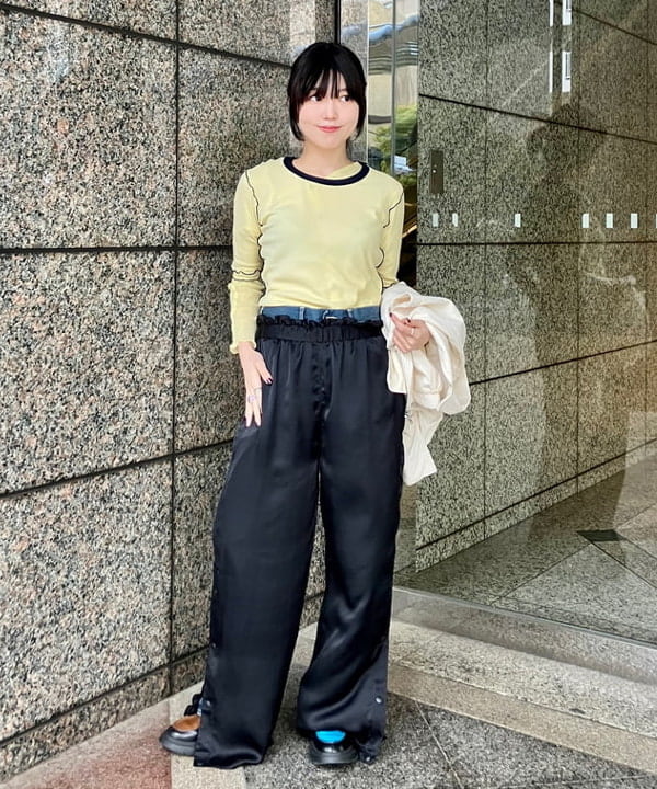 小原 もこさんの「BEAMS WOMEN｜maturely / バルーン ギャザー ブルゾン」を使ったコーディネート