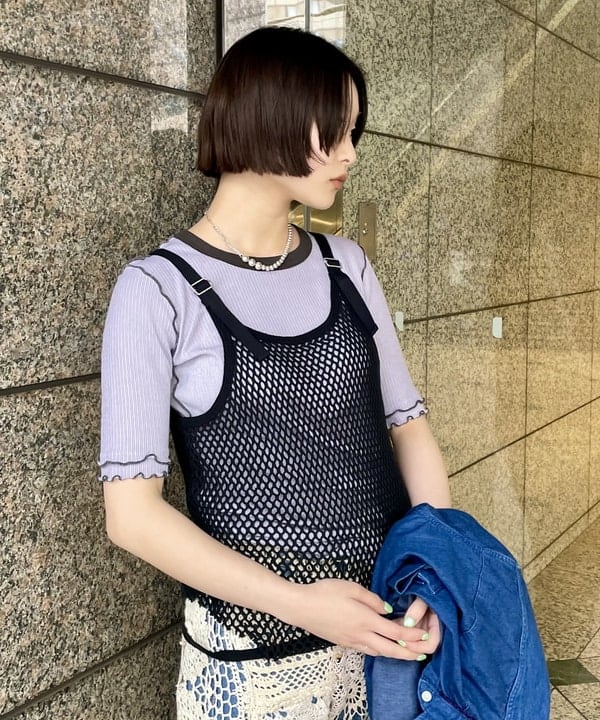水野 萌香さんの「BEAMS WOMEN｜maturely / リブ トリム ＆ メロー」を使ったコーディネート