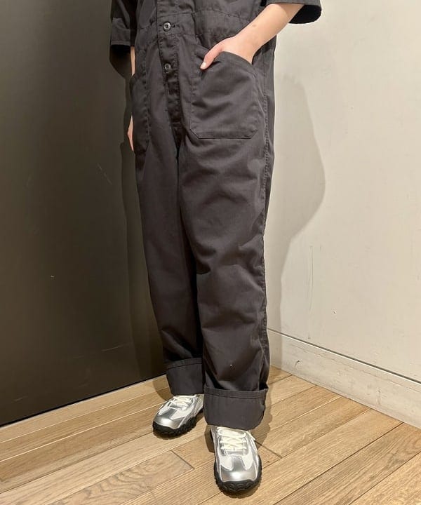 早川 萌子さんの「BEAMS WOMEN｜ポリエステル コットン ツイル ショート スリーブ オールインワン」を使ったコーディネート