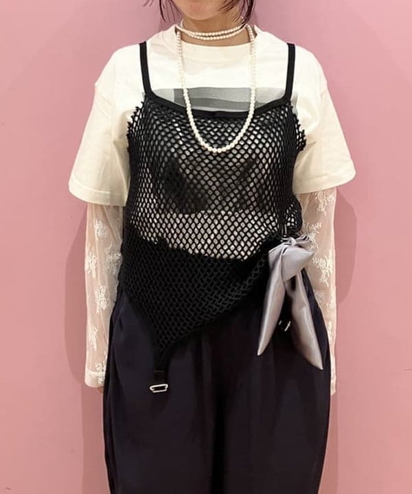 晶さんの「BEAMS WOMEN｜サテン リボン クリップ」を使ったコーディネート