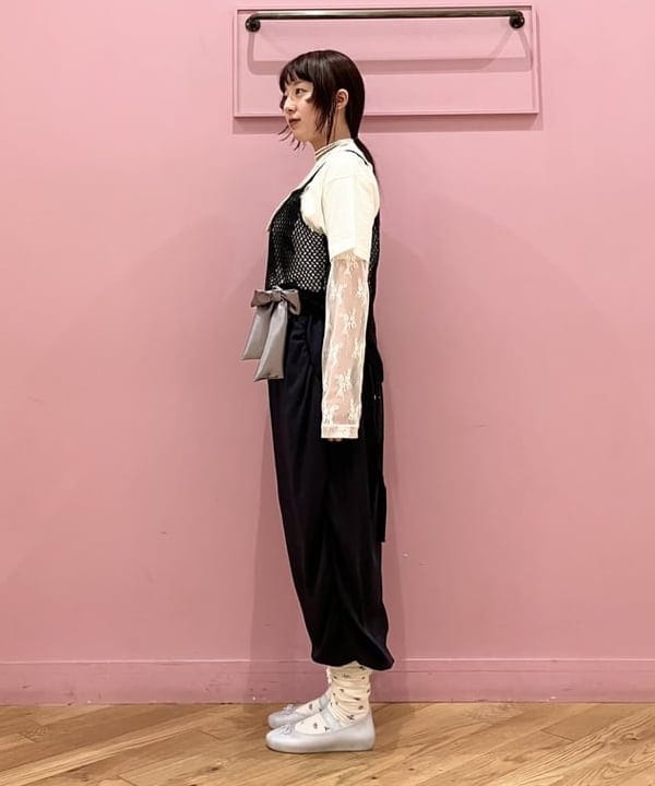 晶さんの「BEAMS WOMEN｜サテン リボン クリップ」を使ったコーディネート