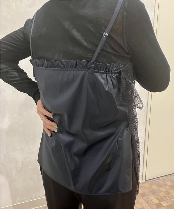 坂本 有佳子さんの「BEAMS WOMEN｜maturely / トリコット シフォン レース キャミソール」を使ったコーディネート