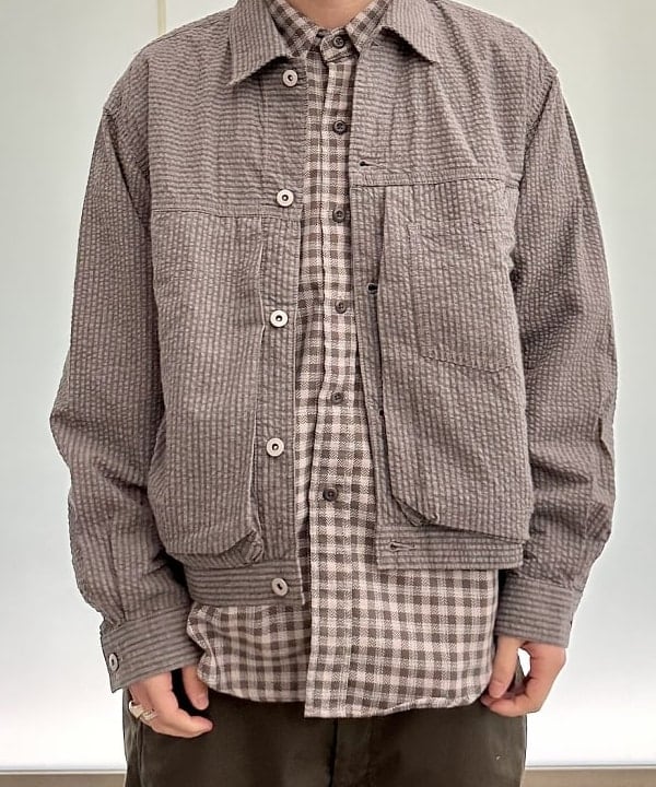 吉田 洸輝さんの「BEAMS WOMEN｜シアサッカー バルーン Gジャケット」を使ったコーディネート