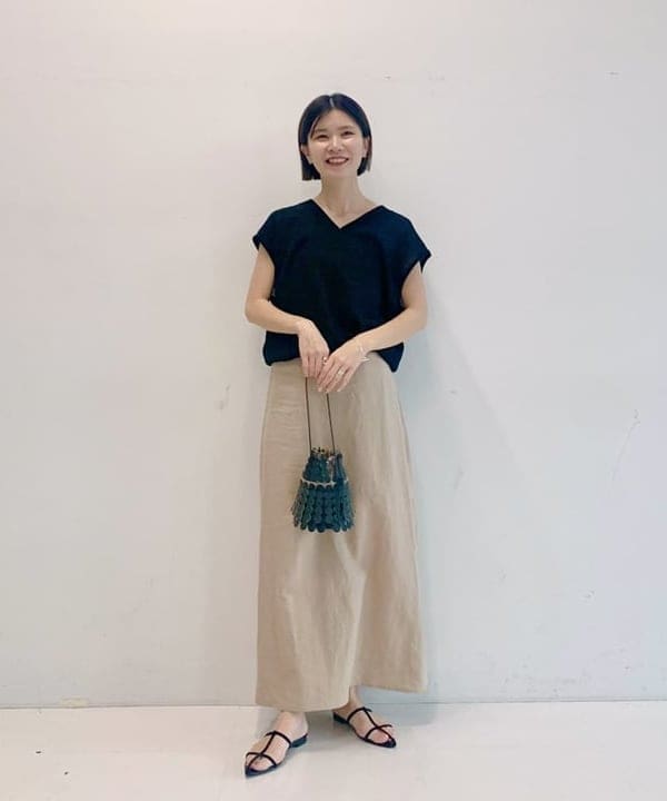 AONO SHIKAMAさんの「BEAMS WOMEN｜和紙 コットン 2WAY プルオーバー」を使ったコーディネート