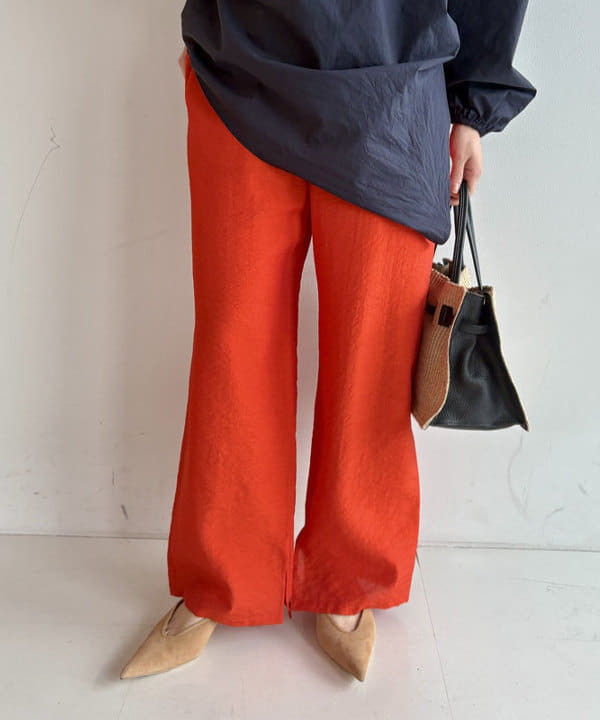 ゆうかさんの「BEAMS WOMEN｜レーヨン リネン ドローストリング パンツ」を使ったコーディネート