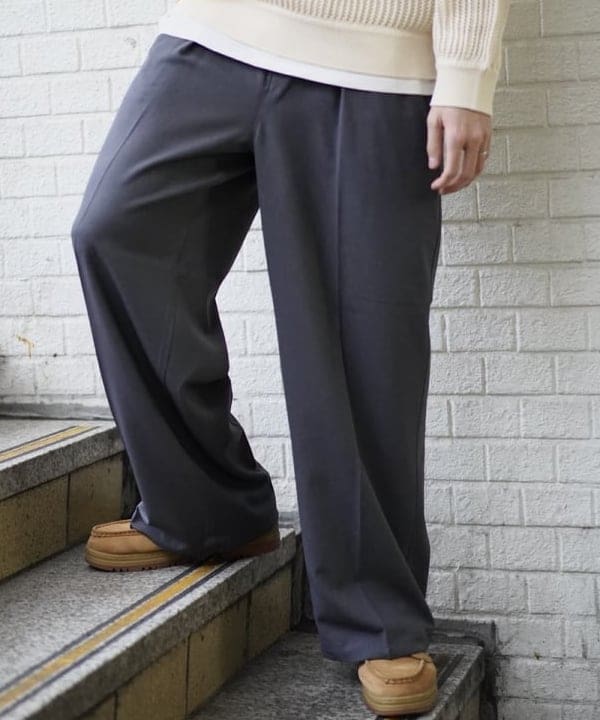 SUDOさんの「BEAMS WOMEN｜ワイドフィット 4ポケット レザー ブルゾン」を使ったコーディネート