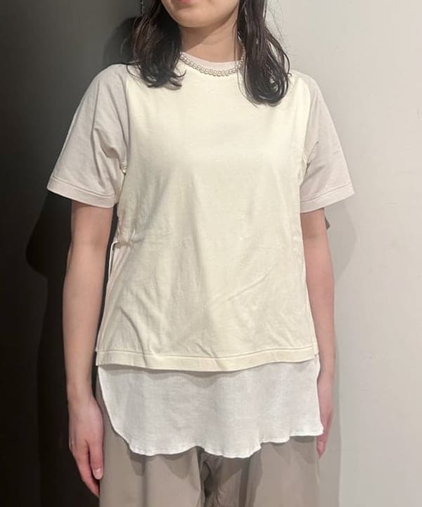 早川 萌子さんの「BEAMS WOMEN｜レイヤード ショートスリーブ」を使ったコーディネート