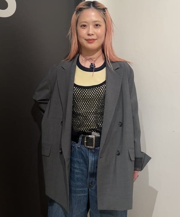 安藤 菜央さんの「BEAMS WOMEN｜maturely / リブ トリム ＆ メロー」を使ったコーディネート