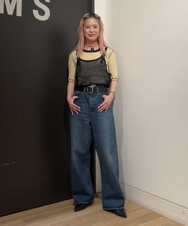 安藤 菜央さんの「BEAMS WOMEN｜maturely / リブ トリム ＆ メロー」を使ったコーディネート