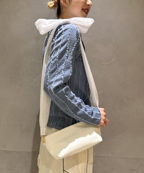 ササキさんの「BEAMS WOMEN｜ストライプ シャーリング ジップ シャツ」を使ったコーディネート