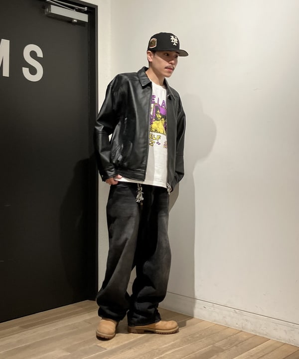 Shinguさんの「BEAMS WOMEN｜レザー ブルゾン」を使ったコーディネート