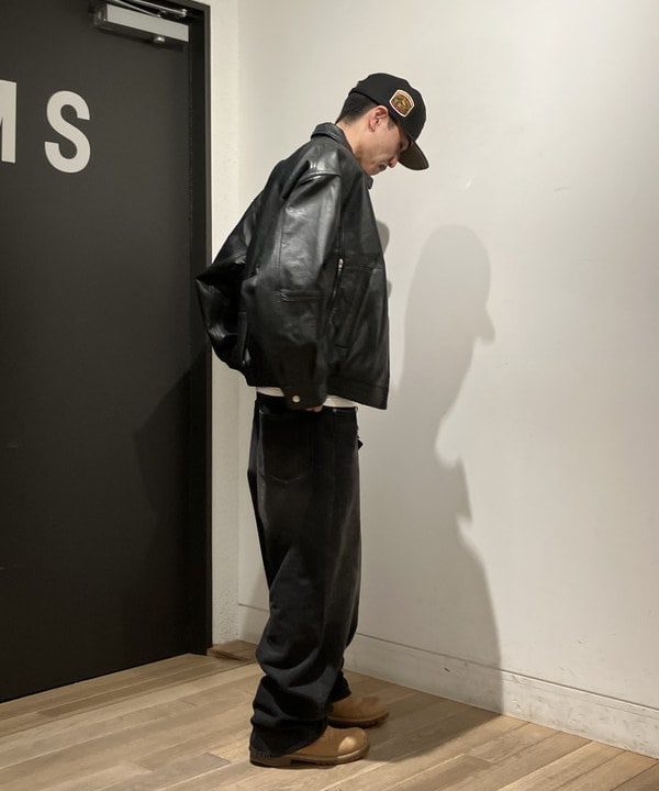 Shinguさんの「BEAMS WOMEN｜レザー ブルゾン」を使ったコーディネート