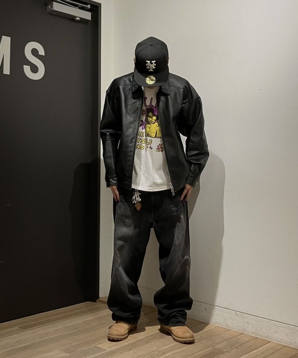 Shinguさんの「BEAMS WOMEN｜レザー ブルゾン」を使ったコーディネート