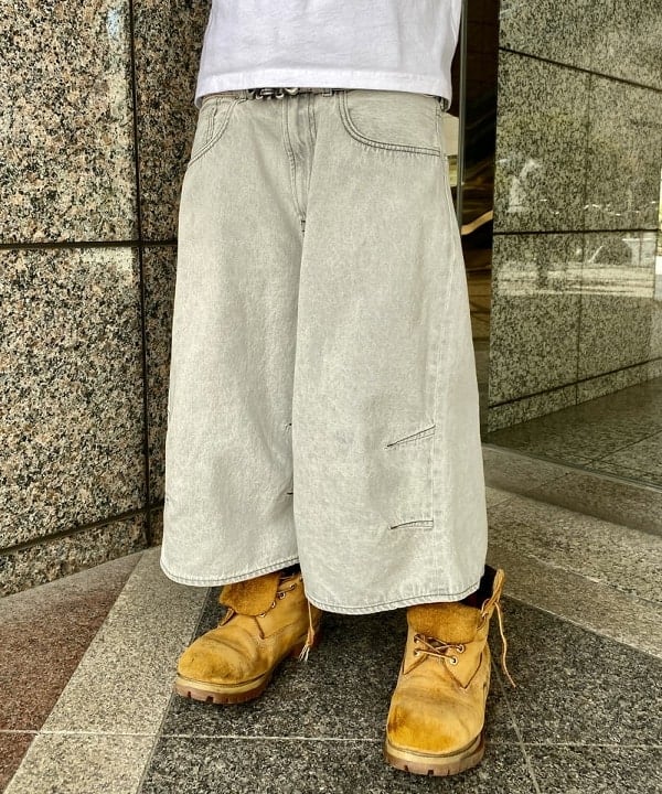 はるひむさんの「BEAMS WOMEN｜5ポケット クウォーターレングス ワイドデニム」を使ったコーディネート