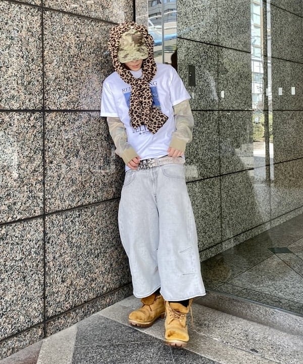 はるひむさんの「BEAMS WOMEN｜5ポケット クウォーターレングス ワイドデニム」を使ったコーディネート