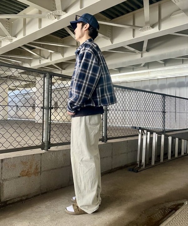 高遠 恒巳さんの「BEAMS WOMEN｜ショート チェック ブルゾン」を使ったコーディネート